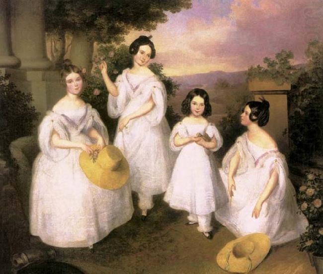 Brocky, Karoly The Daughters of Medgyasszay china oil painting image
